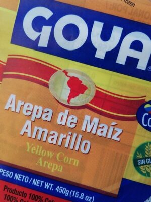 Arepa de maíz amarillo
