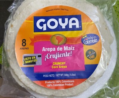 Arepa maiz crujiente