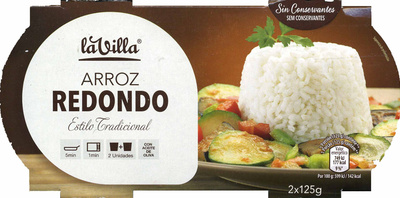 Arroz cocido redondo