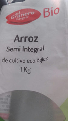Arroz semi integral de cultivo ecológico