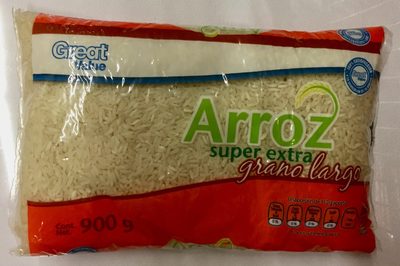 Arroz super extra grano largo Great Value
