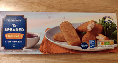15 Breaded Omega 3 Fish Fingers