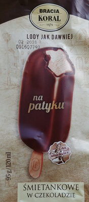 Lody śmietankowe w czekoladzie na patyku