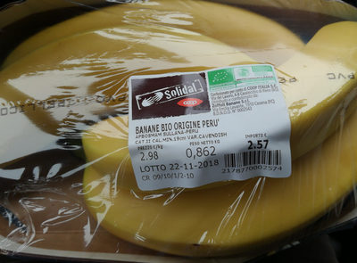 Banane bio origine Perù