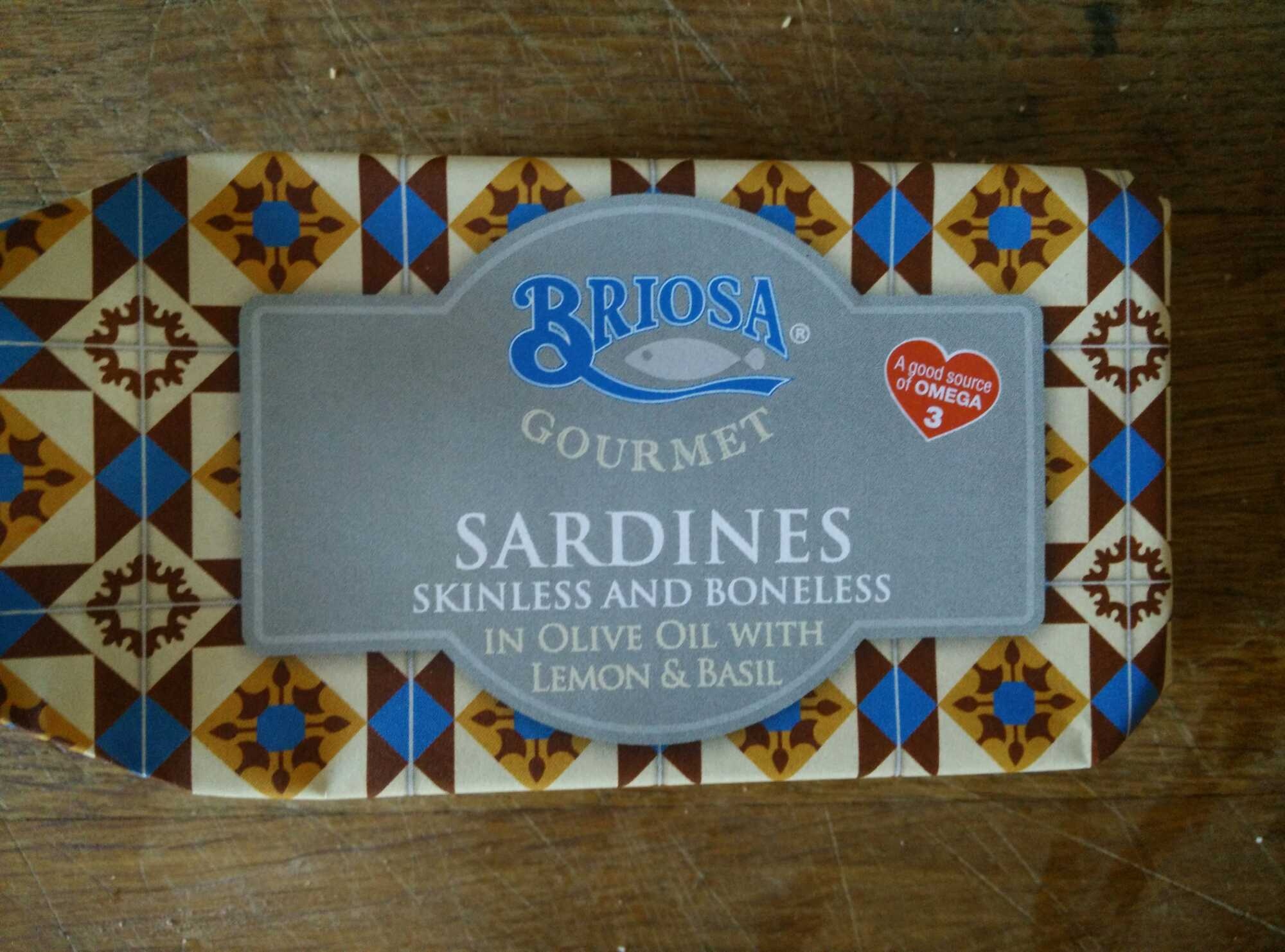 Sardinhas sem Pele e sem Espinha em Azeite com Limão e Basílico