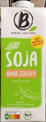 Bio Soja ohne Zucker