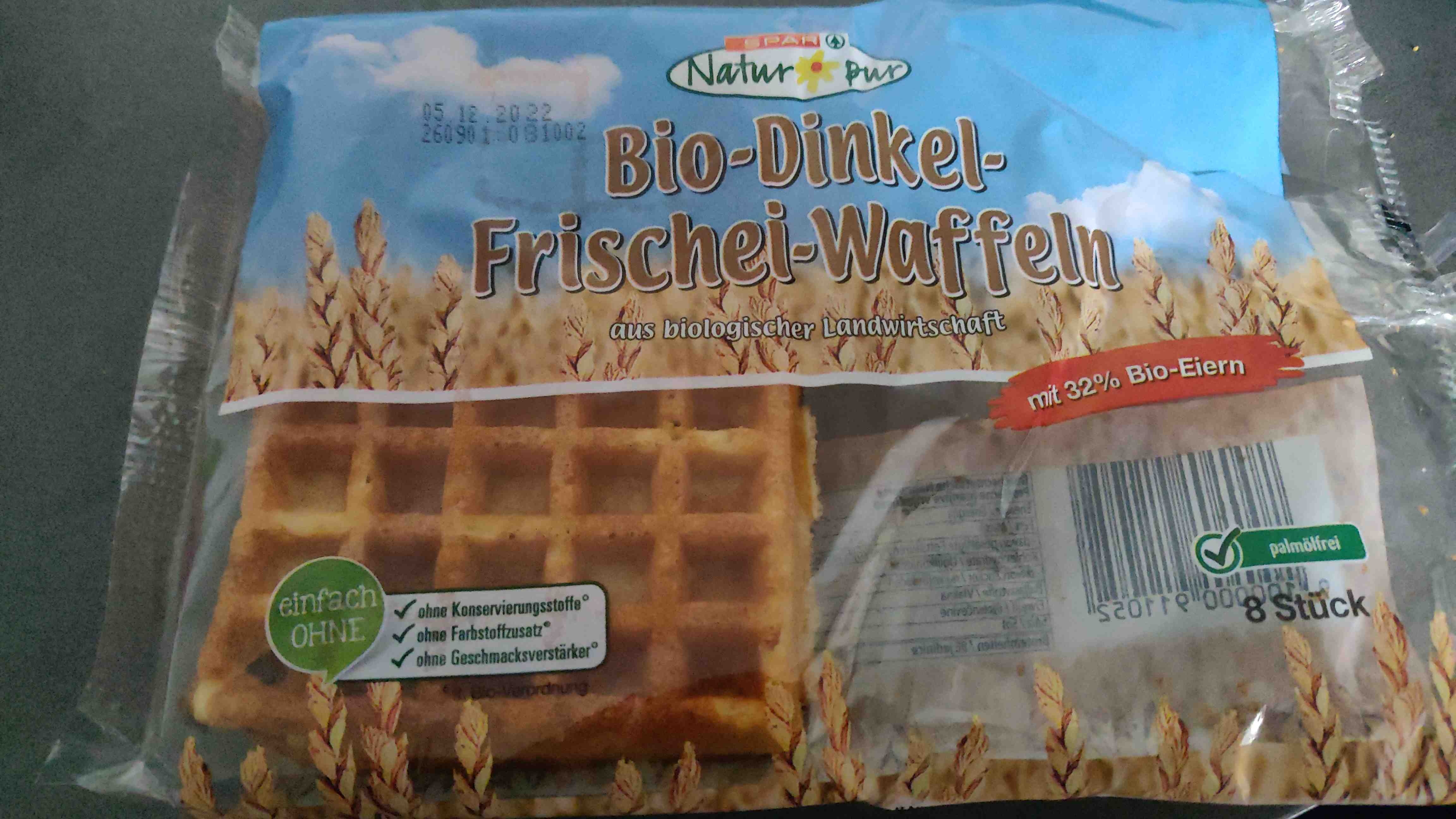 Bio-Dinkel-Frischei-Waffeln