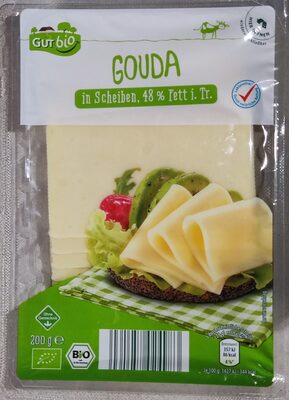 Bio-Gouda in Scheiben