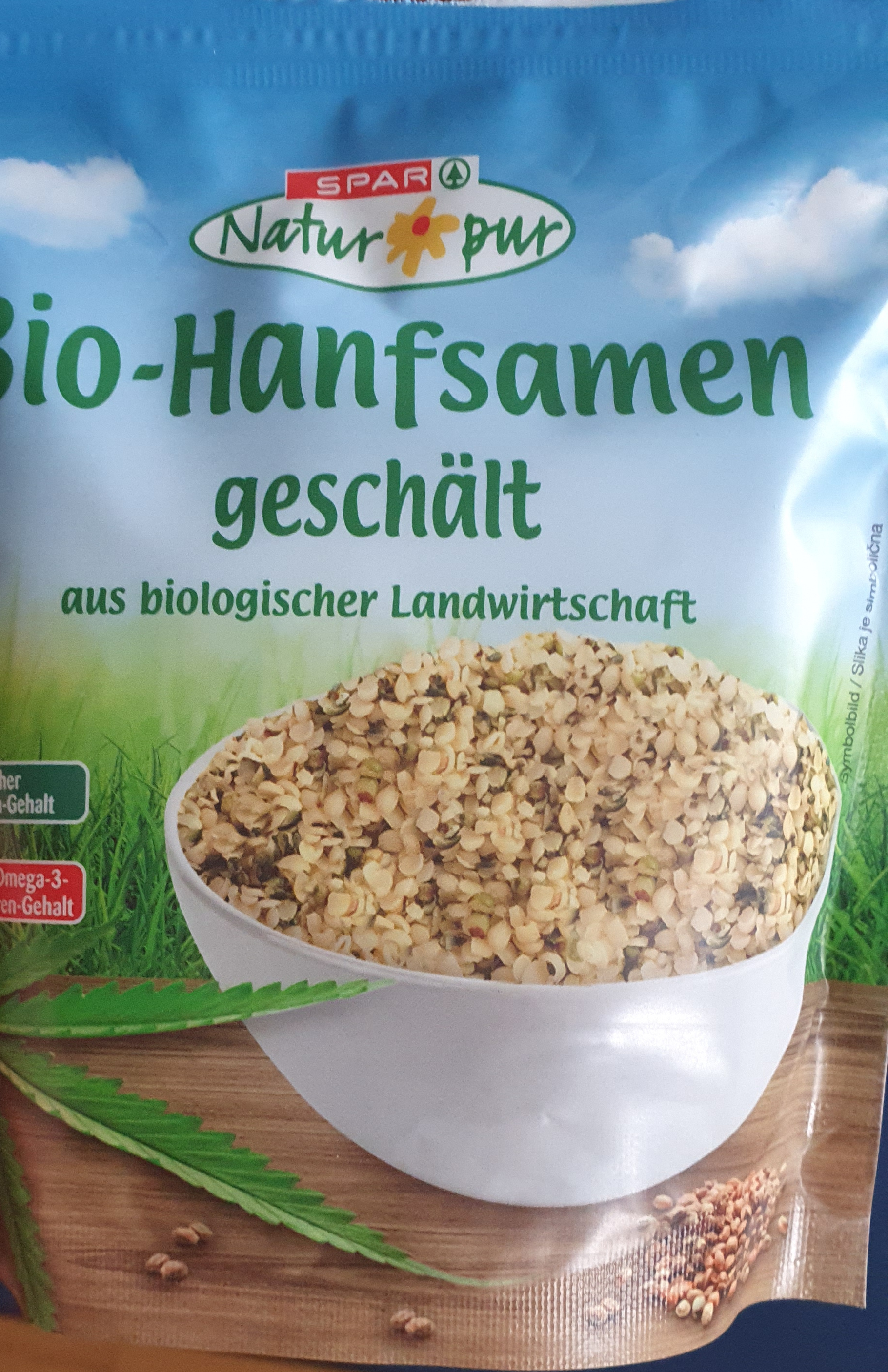 Bio-Hanfsamen geschält
