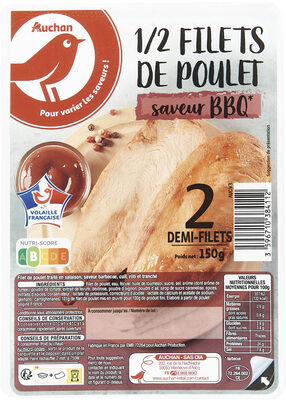 1/2 Filet de poulet saveur BBQ**barbecue