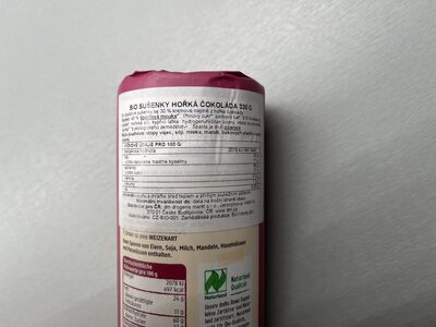 Sušenky s hořkou čokoládou