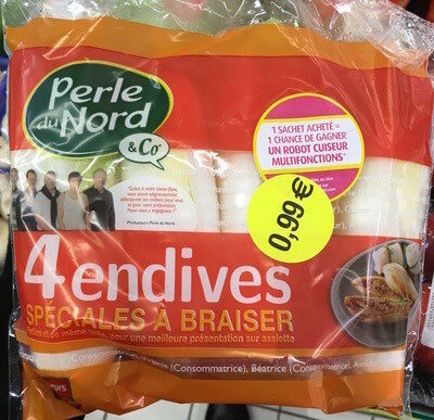 4 endives spéciales à braiser