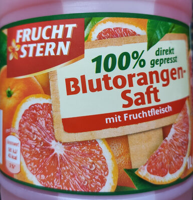 Blutorangensaft mit Fruchtfleisch