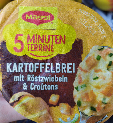 5 Minuten Terrine – Kartoffelbrei mit Röstzwiebeln & Croûtons