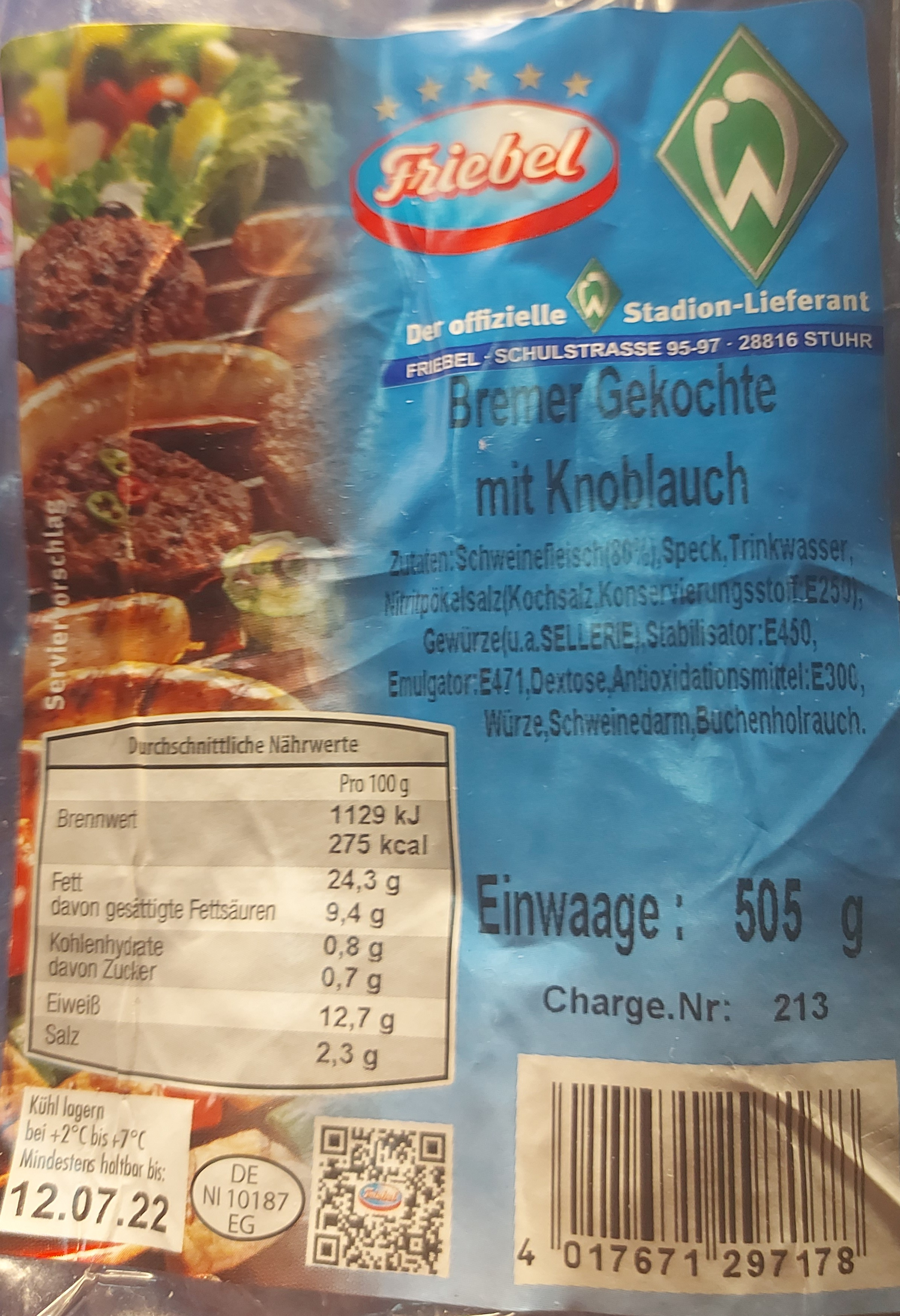 Bremer Gekochte mit Knoblauch