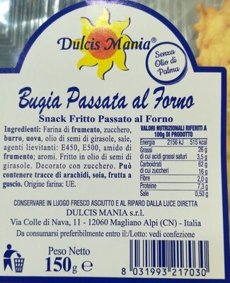 Bugia passata al forno