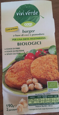 Burger di ceci e pomodori