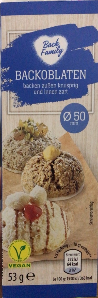 ALDI BACK FAMILY Backoblaten