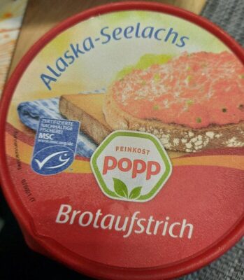 ALDI Feinkost Popp Alaska Seelachs Brotaufstrich Aus der Kühlung 0.99€ 150g Becher 1kg 6.60€