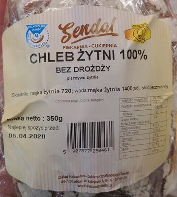 Chleb żytni bez drożdzy