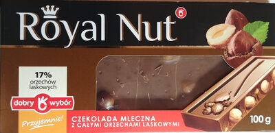 Czekolada mleczna z całymi orzechami laskowymi