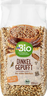 Dinkel gepufft, mit Honig